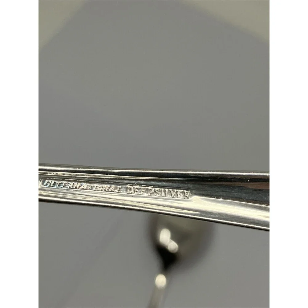International Deepsilver Silverplate HAPPY ANNIVERSARY Casserole Spoon Meat Fork